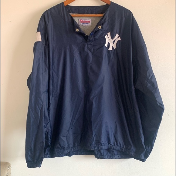 Vintage MLB New York Yankees Diamond Collection Starter Throw over Jacket - Picture 1 of 6